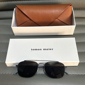 Tomas Maier Dark Aviator Sunglasses 53- 17- 145